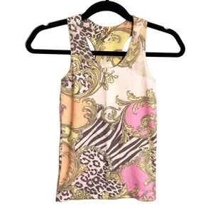 MUSA Tank Top Small Racerback Sporty Workout Athletic Yoga Maximalist Eclectic